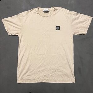Stone Island Compass Patch T-Shirt Sand Desert Beige Size Large